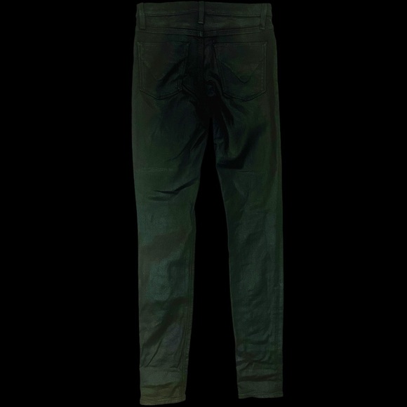 NWOT Hudson Jeans ‘Barbara High-Rise Super Skinny Ankle Jean’ in “Noir Coated” - Picture 9 of 16